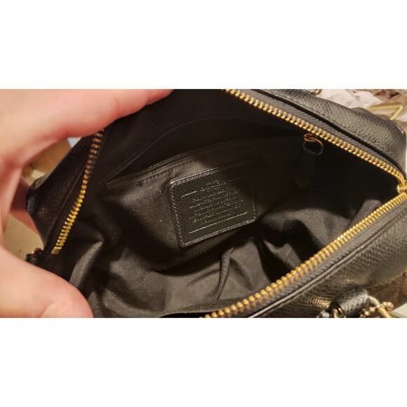 Coach Contemporary Mini Bennett Signature Canvas Leather Satchel Crossbody - Picture 8 of 12